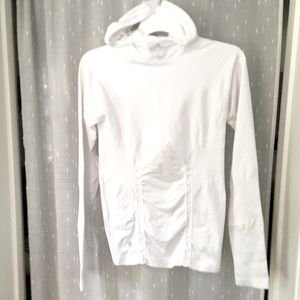 Athleta Tracker Running Hoodie White Small